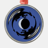 Moon Dragons Fantasy Design Metal Ornament (Vorne)
