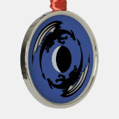 Moon Dragons Fantasy Design Metal Ornament Aus Metall (Rechts)