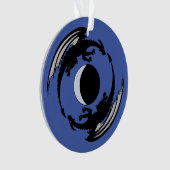 Moon Dragons Fantasy Design Ornament (Vorderseite)