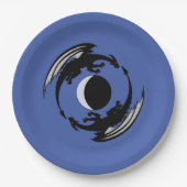 Moon Dragons Fantasy Design Paper Plate Pappteller (Vorderseite)