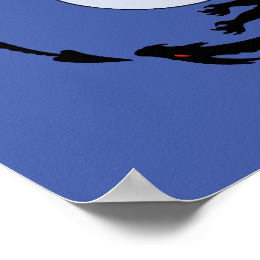 Moon Dragons Fantasy Design Poster (Ecke)