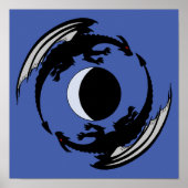 Moon Dragons Fantasy Design Poster (Vorne)
