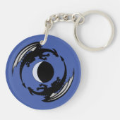 Moon Dragons Fantasy Design Schlüsselanhänger (Rückseite)