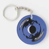 Moon Dragons Fantasy Design Schlüsselanhänger (Vorderseite)