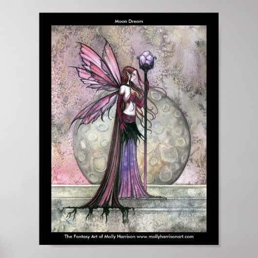 Moon Dream Fairy Poster von Molly Harrison (Vorne)
