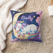 Moon Dream Unicorn Pillow - bearbeitbarer Name Kissen (Decke)