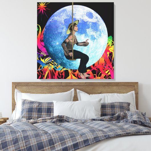 Moon Dreamer Leinwanddruck (Insitu (Schlafzimmer))