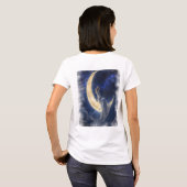 Moon Dreamer T - Shirt - Magisches grafisches T-Sh (Schwarz voll)