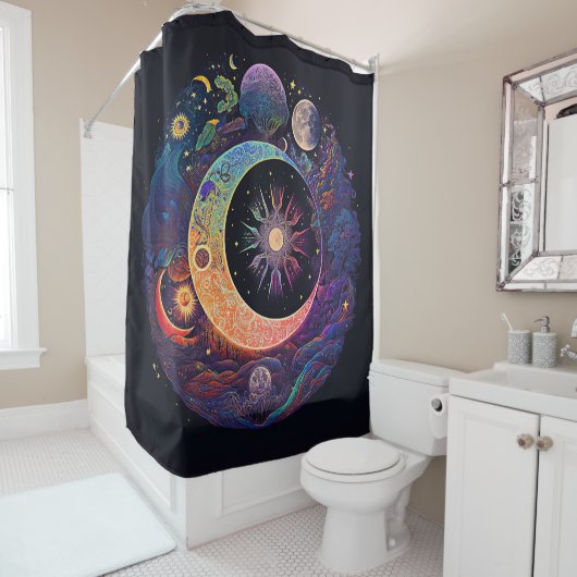 Moon Dreams Shower Curtain Duschvorhang (Beispiel)
