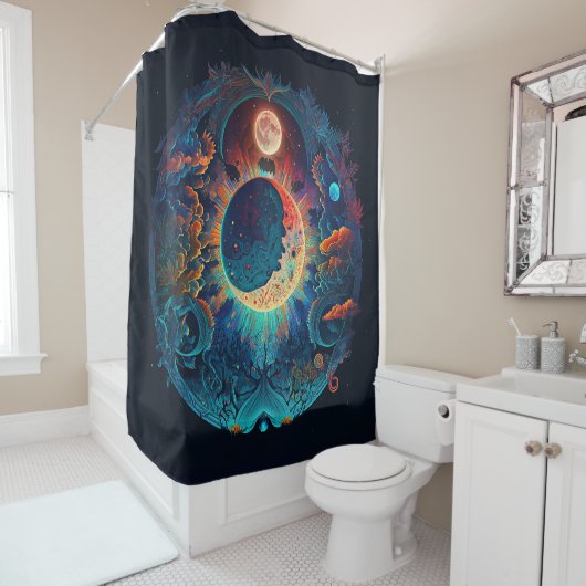 Moon Dreams Shower Curtain Duschvorhang (Beispiel)