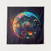 Moon Dreams Tapestry Wandteppich (Vorderseite (Horizontal))