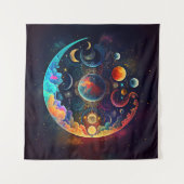 Moon Dreams Tapestry Wandteppich (Vorderseite)