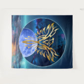 Moon Eagle Wandteppich (Vorderseite (Horizontal))