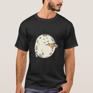 Moon Eating Pizza Pizza Pizza T-Shirt