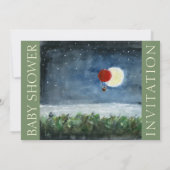 Moon Eclipse Baby Showeinladung Einladung (Rückseite)
