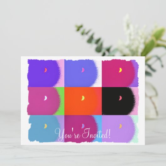 MOON EINLADUNG (Stehend Vorderseite)