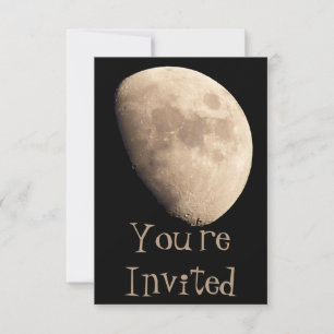 Moon Einladungen Personalisiert Moon RSVP Cards