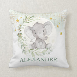 Moon Elephant Greenery Gold Twinkle Little Star Kissen
