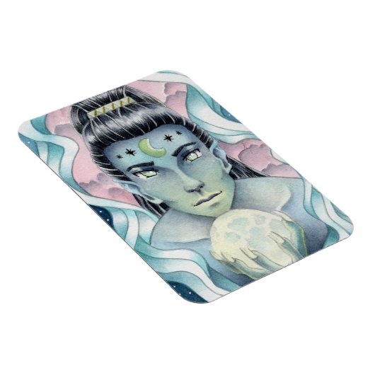 Moon Elf Watercolor Magnet (Rechte Seite)