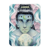 Moon Elf Watercolor Magnet (Vertikal)