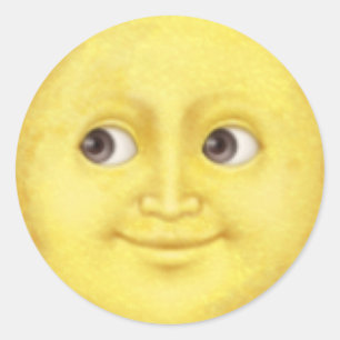 Moon Emoji Aufkleber
