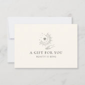 MOON EYE HAND STARS BUSINESS GIFT CERTIFICATE  (Vorderseite)