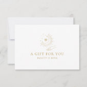 MOON EYE HAND STARS BUSINESS GIFT CERTIFICATE  (Vorderseite)