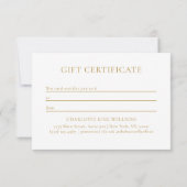 MOON EYE HAND STARS BUSINESS GIFT CERTIFICATE  (Rückseite)