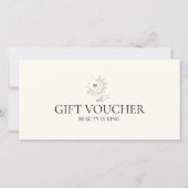 Moon Eye Hand Stars Salon Beige Gift Certificate (Vorderseite)