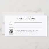 Moon Eye Hand Stars Salon Beige Gift Certificate (Rückseite)