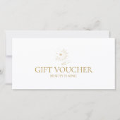 Moon Eye Hand Stars Salon White Gift Certificate (Vorderseite)