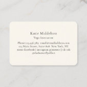 Moon Eye Yoga Reiki Wellness Visitenkarte (Rückseite)