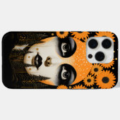 Moon Eyes Orange Floral Case-Mate iPhone Hülle (Rückseite (Horizontal))