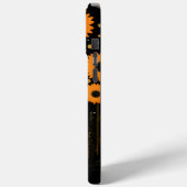 Moon Eyes Orange Floral Case-Mate iPhone Hülle (Rückseite / Links)