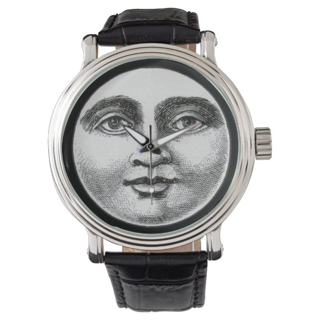 Moon Face Armbanduhr (Vorderseite)
