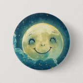 Moon Face Button Pin (Vorderseite)