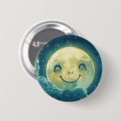 Moon Face Button Pin (Vorne & Hinten)