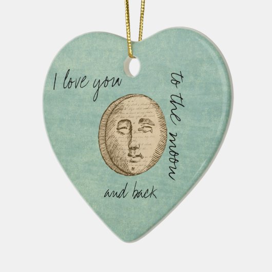 Moon Face Keramikornament (Links)