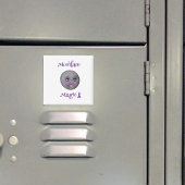 Moon Face lila Bandlupe Magnet