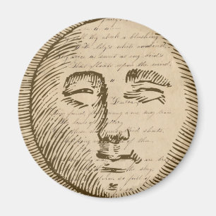 Moon Face Magnet