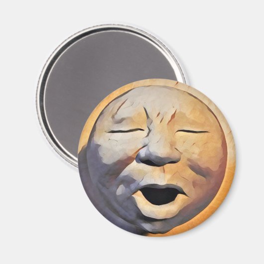 Moon Face Magnet (Vorderseite/Rückseite)