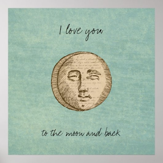 Moon Face Poster (Vorne)