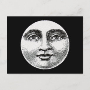Moon Face Postkarte