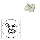 Moon Face Rubber Briefmarke Gummistempel (Stempel)
