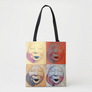 Moon Face Tote Bag Tasche