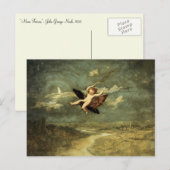 "Moon Fairies II" von John Naish Postkarte (Vorne/Hinten)