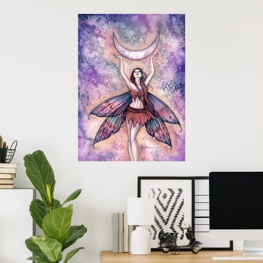 Moon Fairy Art Poster von Molly Harrison (Heimbüro)