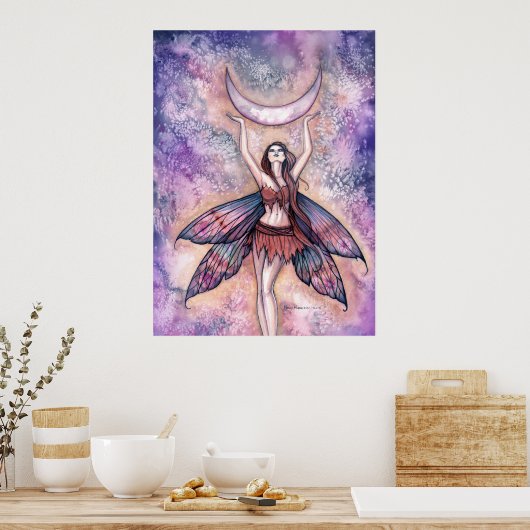 Moon Fairy Art Poster von Molly Harrison (Küche)