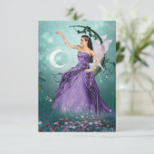Moon Fairy Dankeskarte (Stehend Vorderseite)