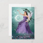Moon Fairy Dankeskarte (Vorne/Hinten)